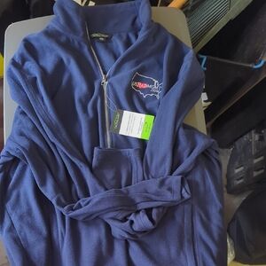 Blue USRADIOLOGY Zip-Up Robe